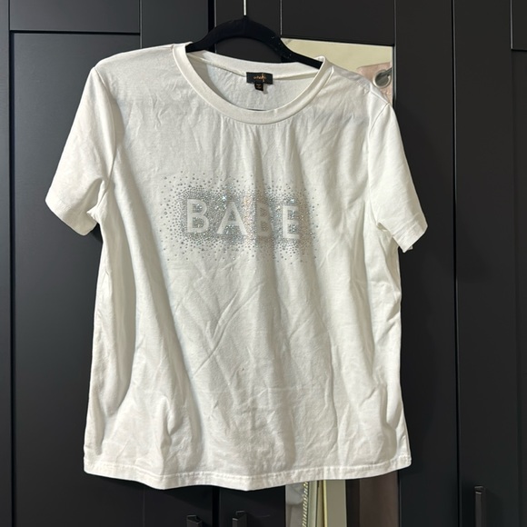 OntWelfth rhinestone “Babe” tee - Picture 1 of 6
